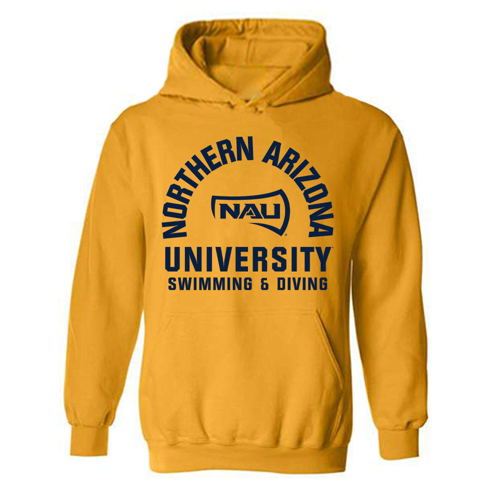 Northern Arizona - NCAA Women's Swimming & Diving : Abbie Miller - Classic Shersey Hooded Sweatshirt-0