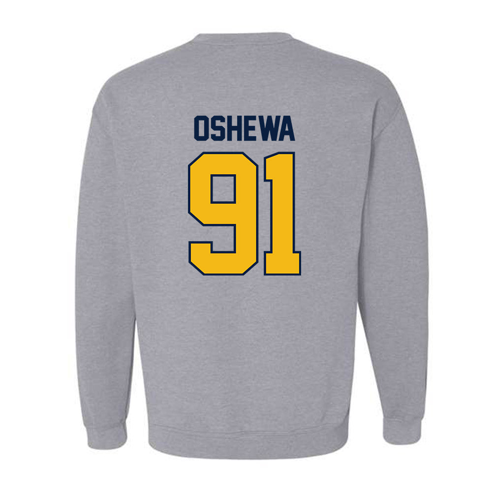 Northern Arizona - NCAA Football : Erimi Oshewa - Classic Shersey Crewneck Sweatshirt-1