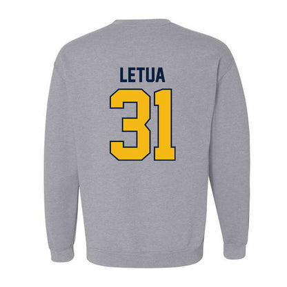 Northern Arizona - NCAA Football : Jaiden Letua - Classic Shersey Crewneck Sweatshirt-1