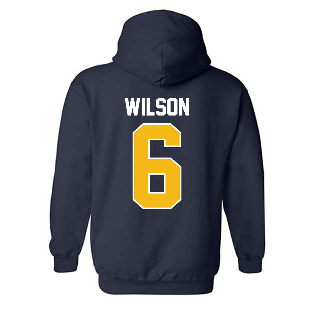 Northern Arizona - NCAA Football : Shahid Wilson - Classic Shersey Hooded Sweatshirt-1