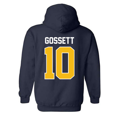Northern Arizona - NCAA Football : QuRan Gossett - Classic Shersey Hooded Sweatshirt-1