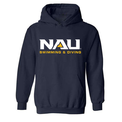Northern Arizona - NCAA Women's Swimming & Diving : Katherine Geer - Classic Shersey Hooded Sweatshirt-0