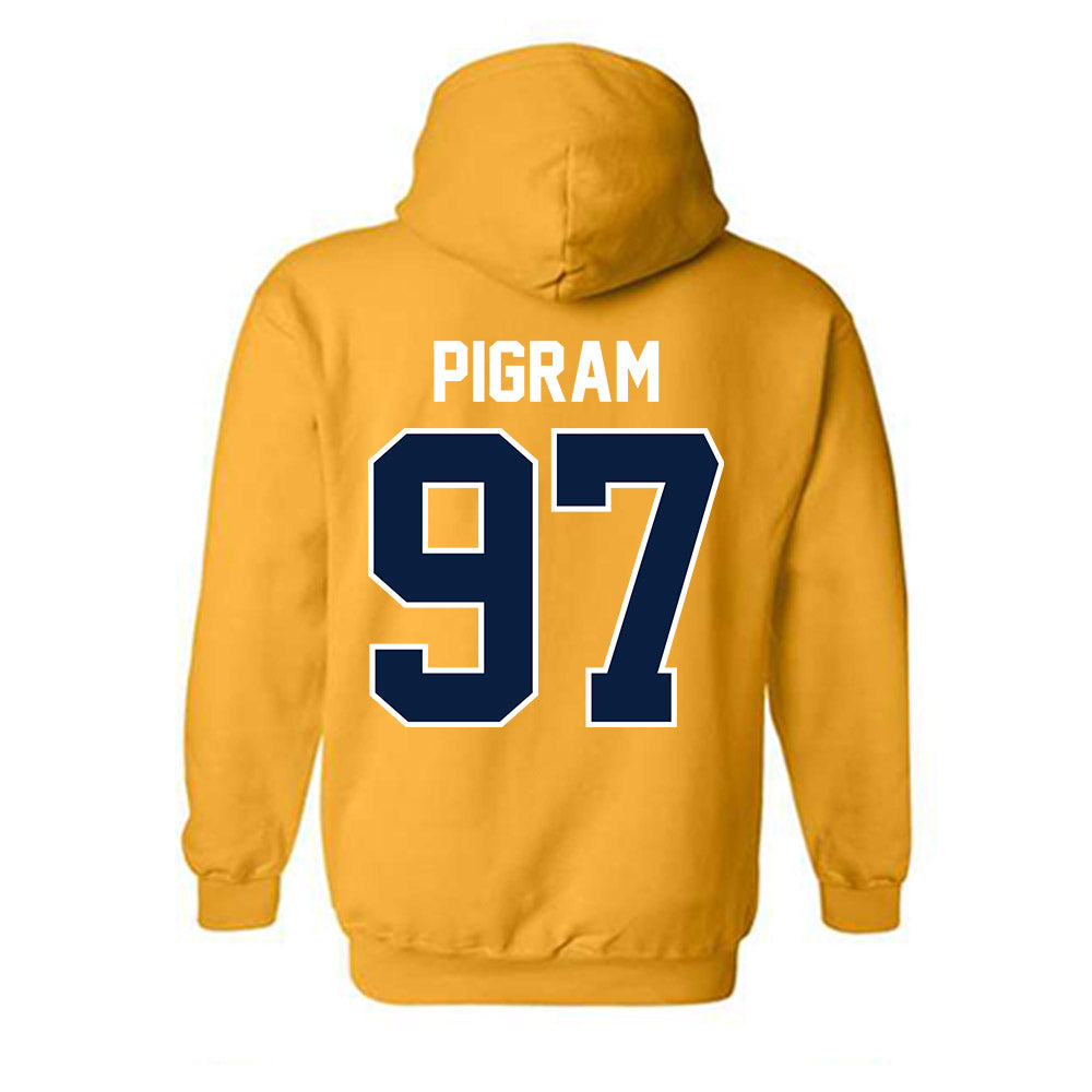 Northern Arizona - NCAA Football : Jordan Pigram - Classic Shersey Hooded Sweatshirt-1