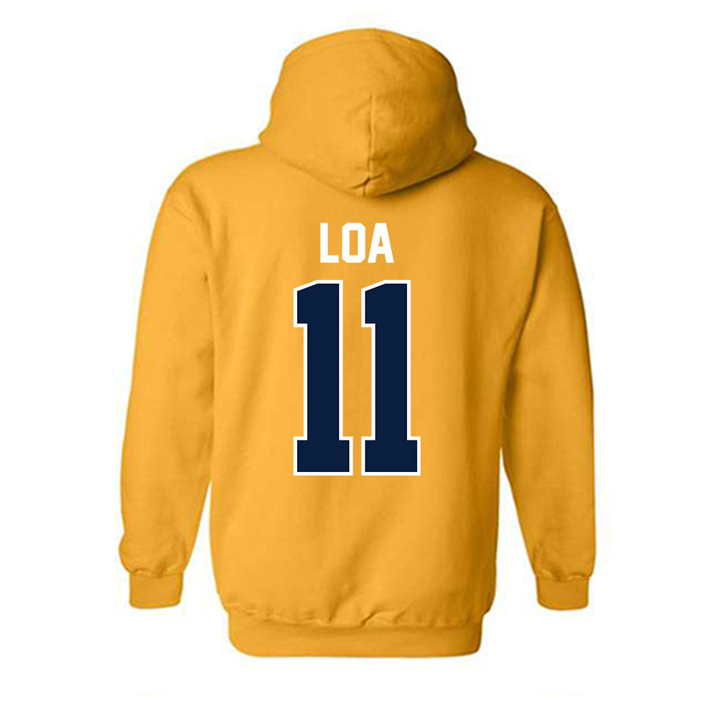 Northern Arizona - NCAA Football : Ziggy Loa - Classic Shersey Hooded Sweatshirt-1