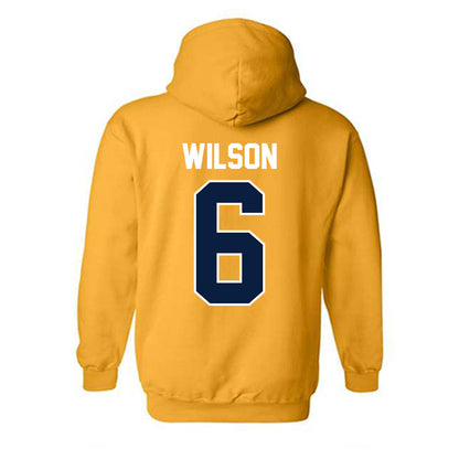 Northern Arizona - NCAA Football : Shahid Wilson - Classic Shersey Hooded Sweatshirt-1