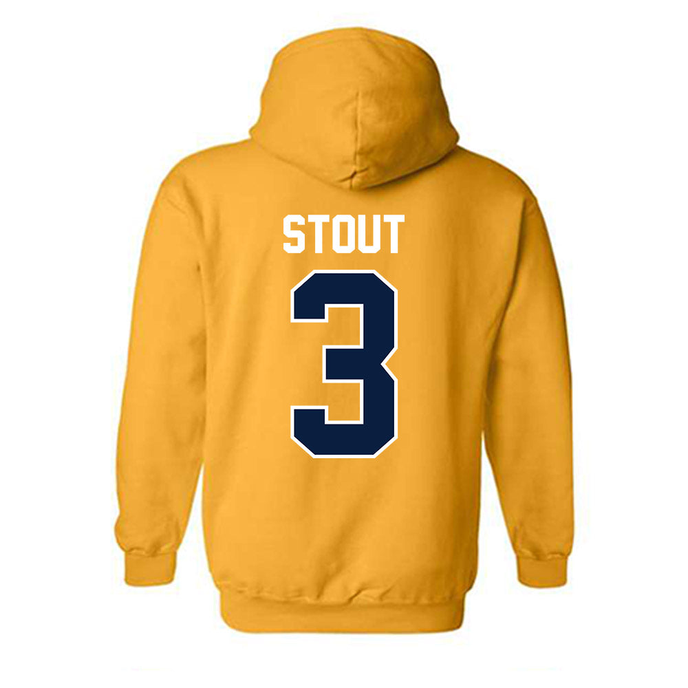 Northern Arizona - NCAA Football : Joey Stout - Classic Shersey Hooded Sweatshirt-1