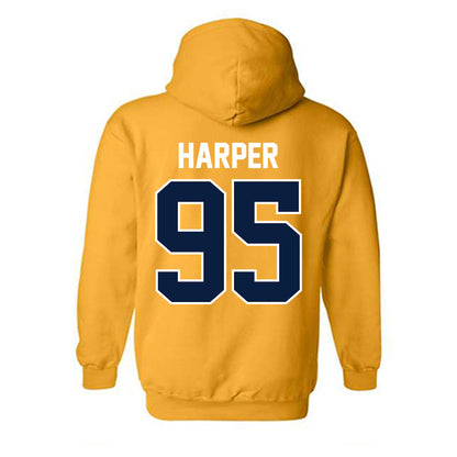 Northern Arizona - NCAA Football : Nick Harper - Classic Shersey Hooded Sweatshirt-1