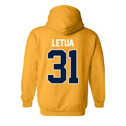 Northern Arizona - NCAA Football : Jaiden Letua - Classic Shersey Hooded Sweatshirt-1