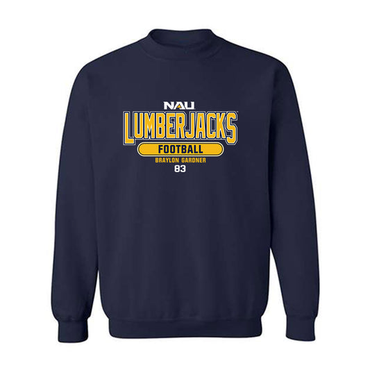 Northern Arizona - NCAA Football : Braylon Gardner - Classic Fashion Shersey Crewneck Sweatshirt-0