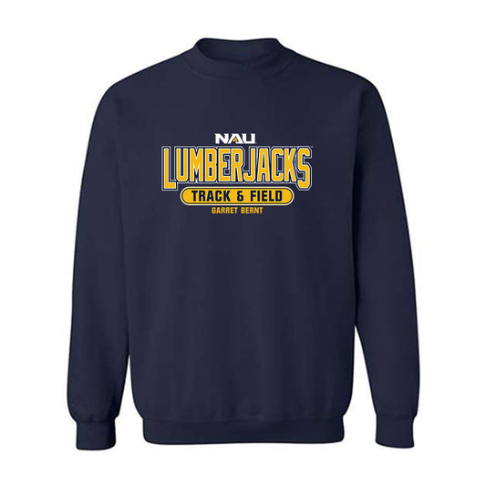 Northern Arizona - NCAA Men's Track & Field : Garret Bernt - Classic Fashion Shersey Crewneck Sweatshirt-0