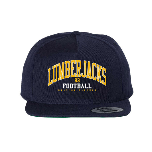 Northern Arizona - NCAA Football : Braylon Gardner - Snapback Hat-0