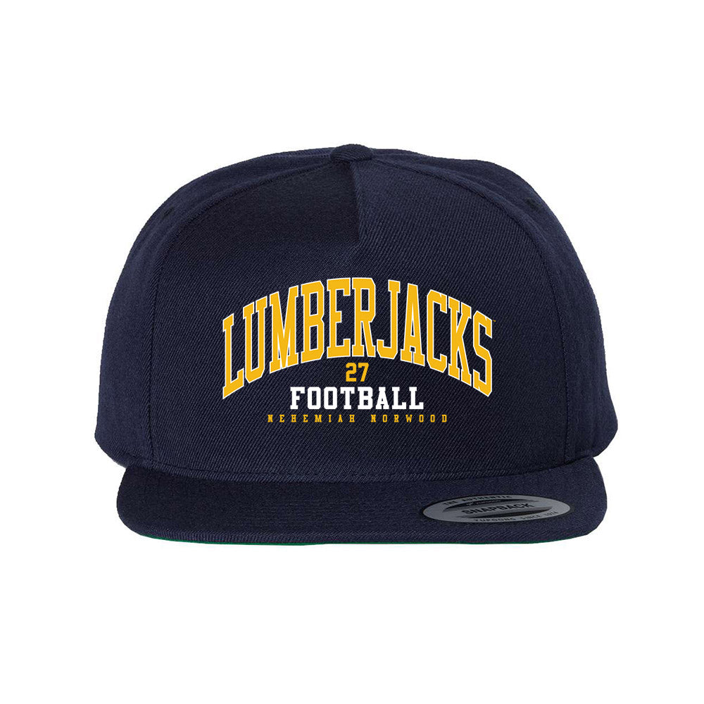 Northern Arizona - NCAA Football : Nehemiah Norwood - Snapback Hat-0
