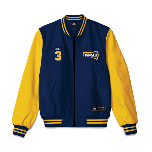 Northern Arizona - NCAA Football : Joey Stout - Bomber Jacket-0
