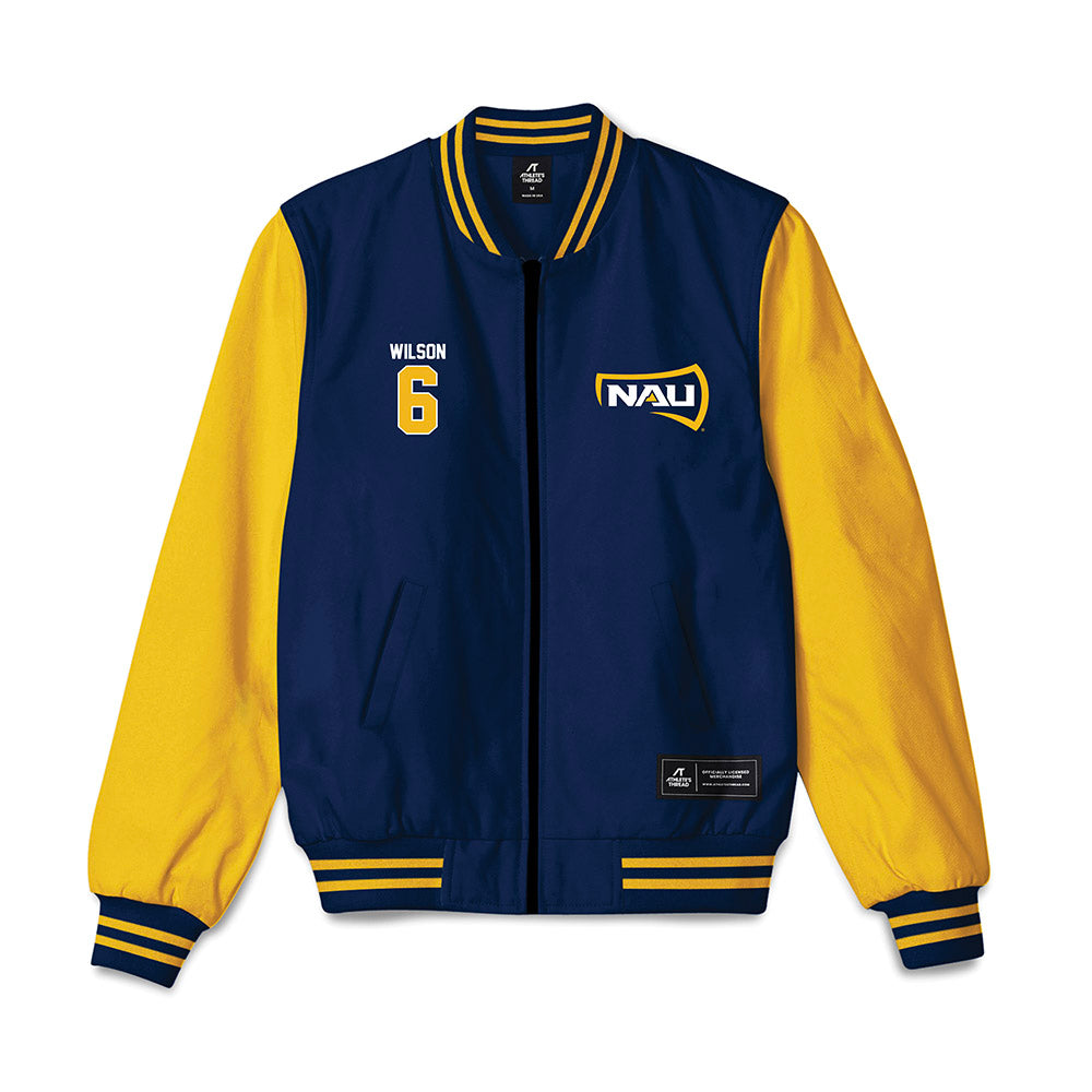 Northern Arizona - NCAA Football : Shahid Wilson - Bomber Jacket-0