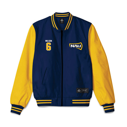 Northern Arizona - NCAA Football : Shahid Wilson - Bomber Jacket-0