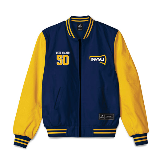 Northern Arizona - NCAA Football : Nikhil Webb Walker - Bomber Jacket-0