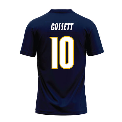 Northern Arizona - NCAA Football : QuRan Gossett - Navy Premium Football Jersey-1