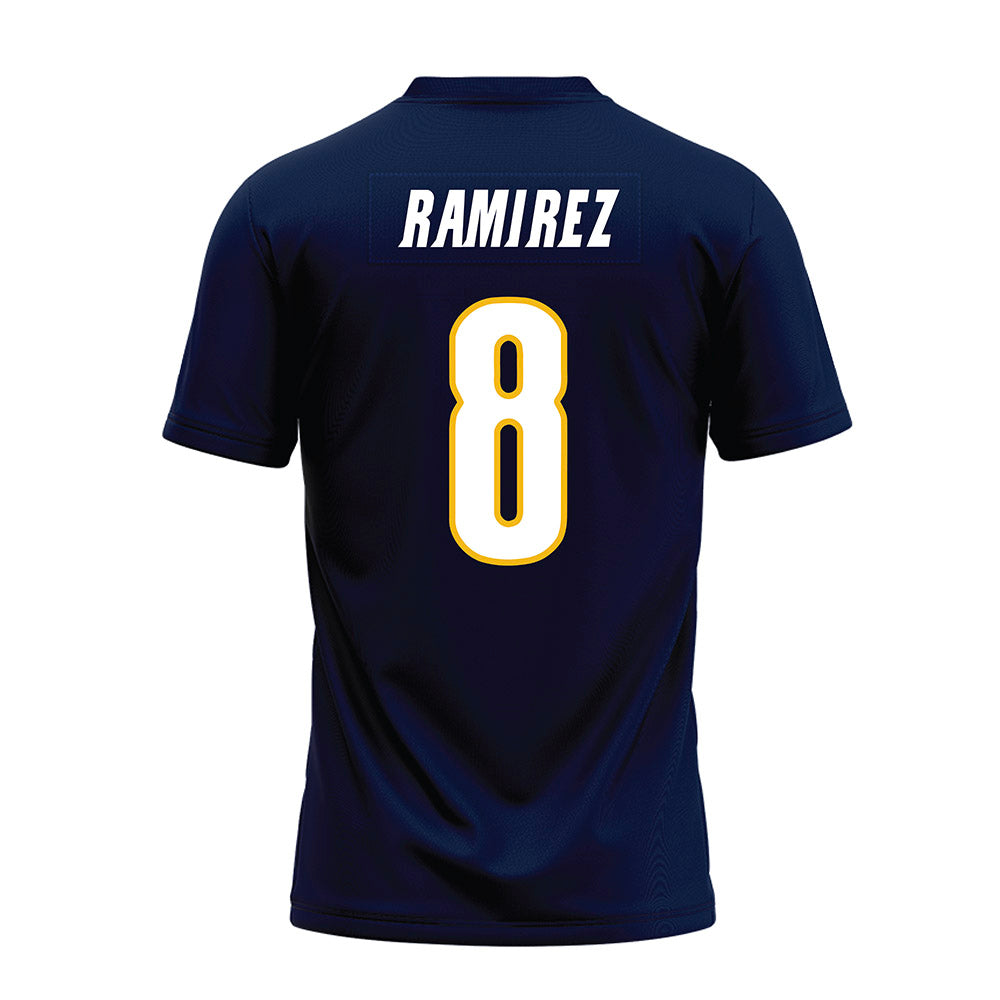 Northern Arizona - NCAA Football : Joseph Ramirez - Navy Premium Football Jersey-1