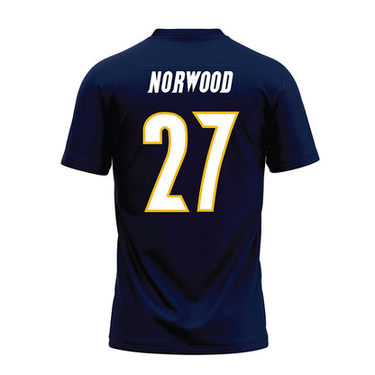 Northern Arizona - NCAA Football : Nehemiah Norwood - Navy Premium Football Jersey-1