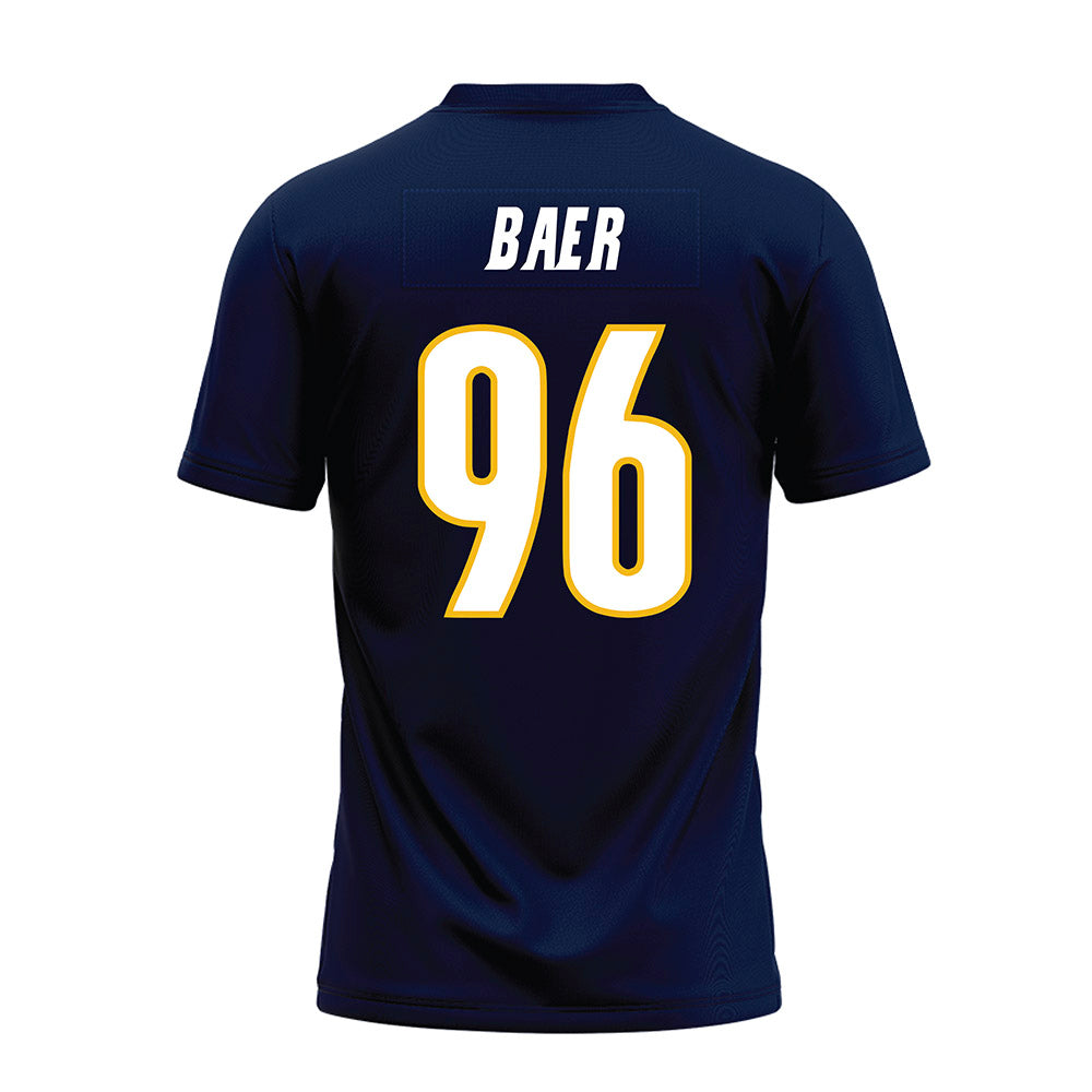 Northern Arizona - NCAA Football : Jayden Baer - Navy Premium Football Jersey-1