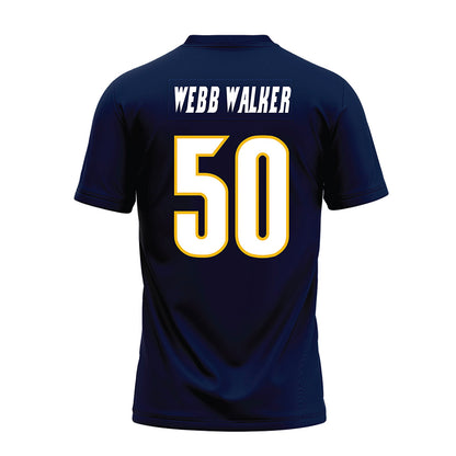 Northern Arizona - NCAA Football : Nikhil Webb Walker - Navy Premium Football Jersey-1