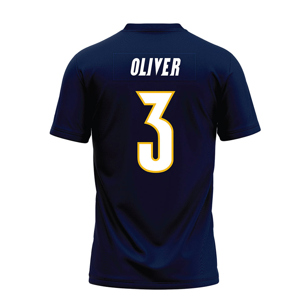 Northern Arizona - NCAA Football : Diego Oliver - Navy Premium Football Jersey-1
