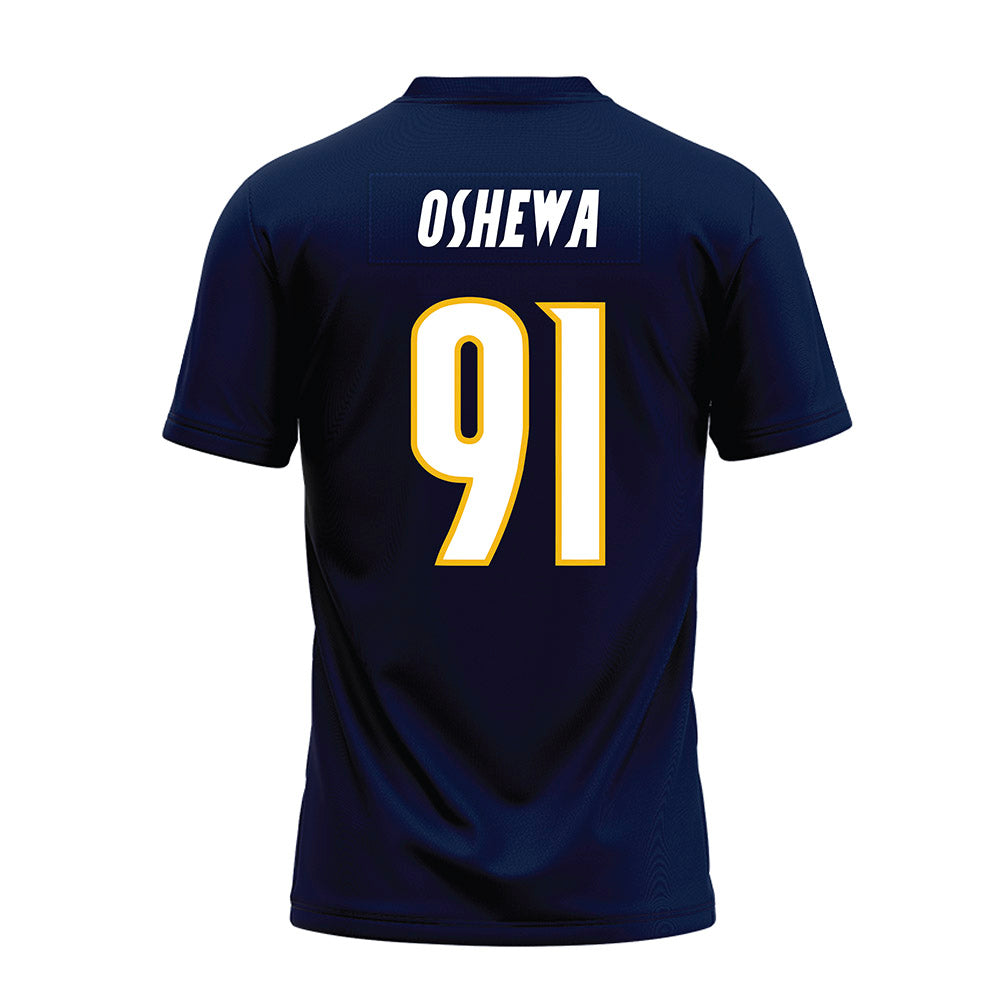 Northern Arizona - NCAA Football : Erimi Oshewa - Navy Premium Football Jersey-1