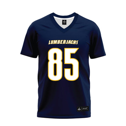 Northern Arizona - NCAA Football : Jaxen Robinson - Navy Premium Football Jersey-0