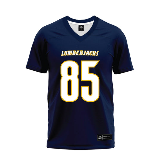 Northern Arizona - NCAA Football : Jaxen Robinson - Navy Premium Football Jersey-0