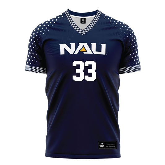 Northern Arizona - NCAA Women's Soccer : Brooklyn Jones - Navy Soccer Jersey-0