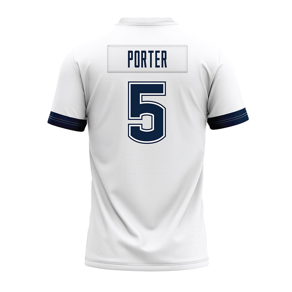 UConn - NCAA Football : Shamar Porter - White Premium Football Jersey-1