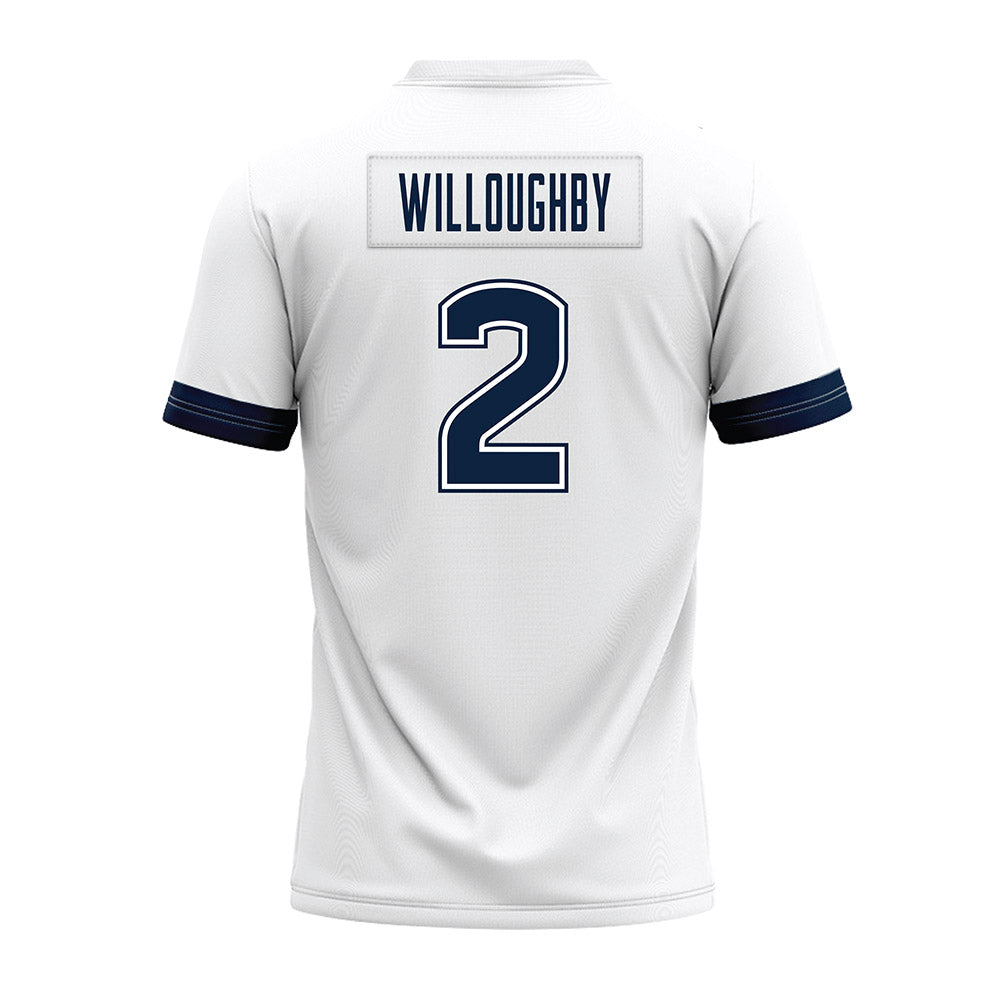 UConn - NCAA Football : Jediyah Willoughby - White Premium Football Jersey-1