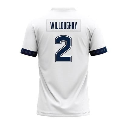 UConn - NCAA Football : Jediyah Willoughby - White Premium Football Jersey-1