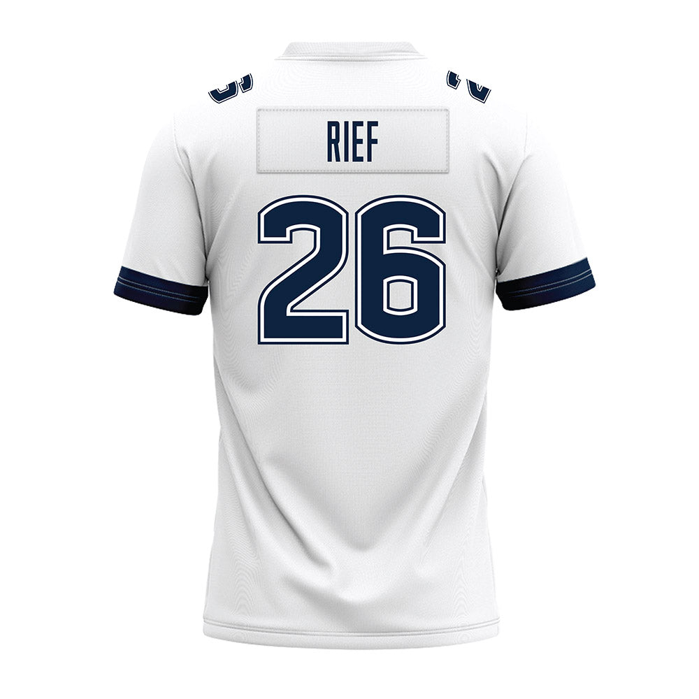 UConn - NCAA Football : Soren Rief - White Premium Football Jersey-1