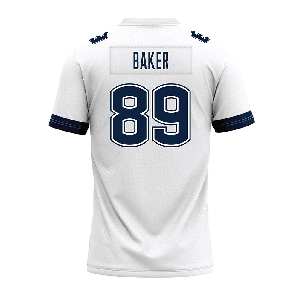 UConn - NCAA Football : Mike Baker - White Premium Football Jersey-1