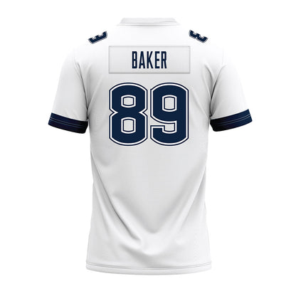 UConn - NCAA Football : Mike Baker - White Premium Football Jersey-1