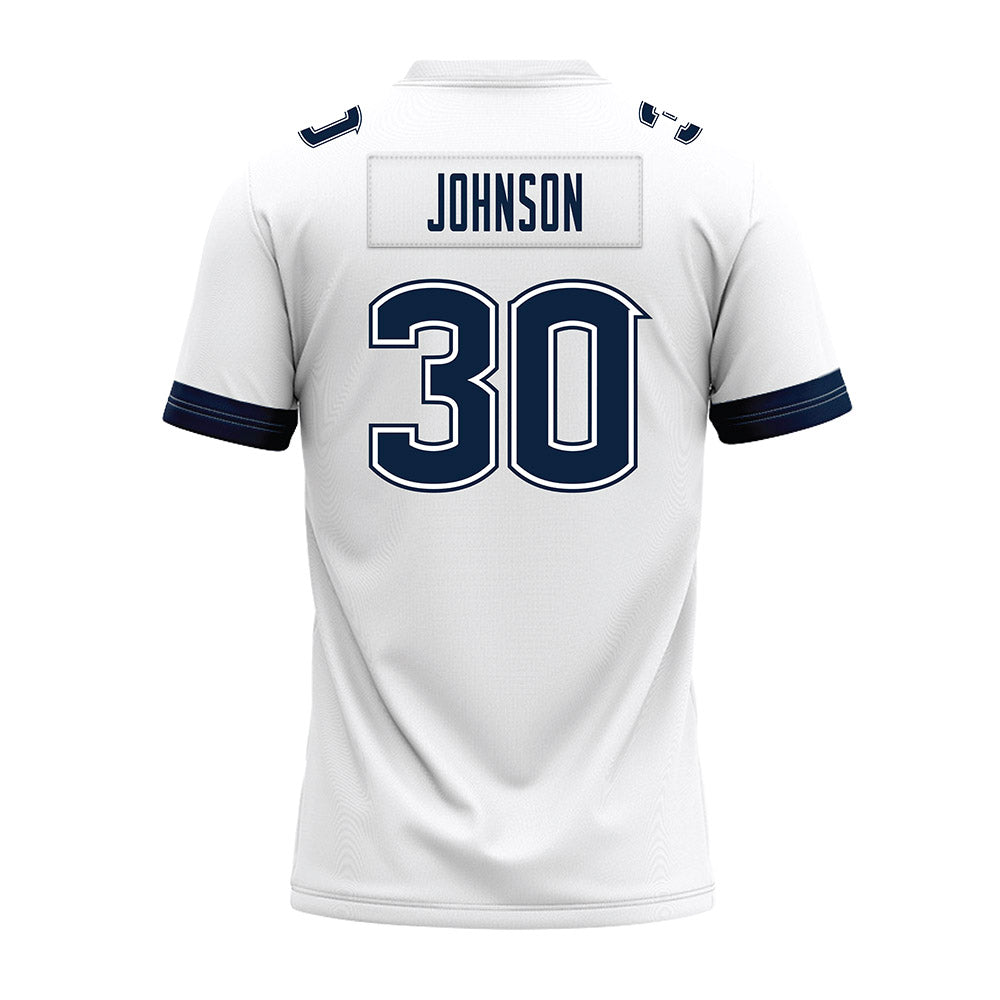 UConn - NCAA Football : Charles Johnson - White Premium Football Jersey-1