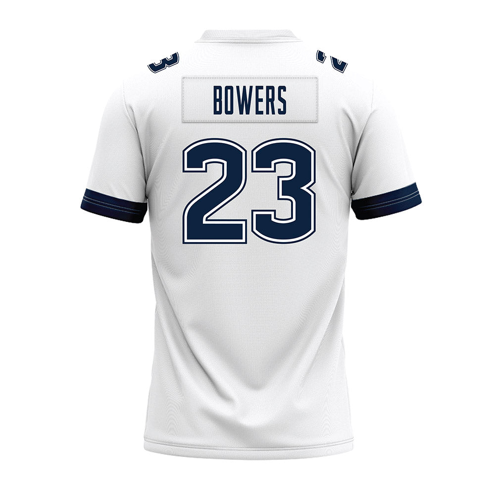 UConn - NCAA Football : Cyncir Bowers - White Premium Football Jersey-1