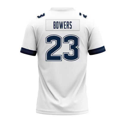 UConn - NCAA Football : Cyncir Bowers - White Premium Football Jersey-1