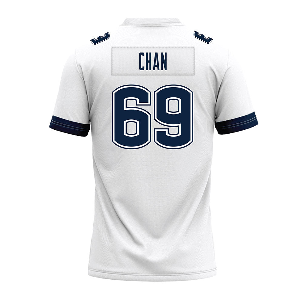 UConn - NCAA Football : Ty Chan - White Premium Football Jersey-1