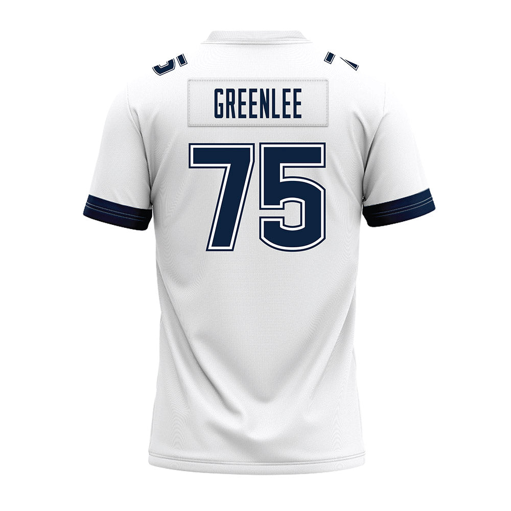 UConn - NCAA Football : Hill Greenlee - White Premium Football Jersey-1