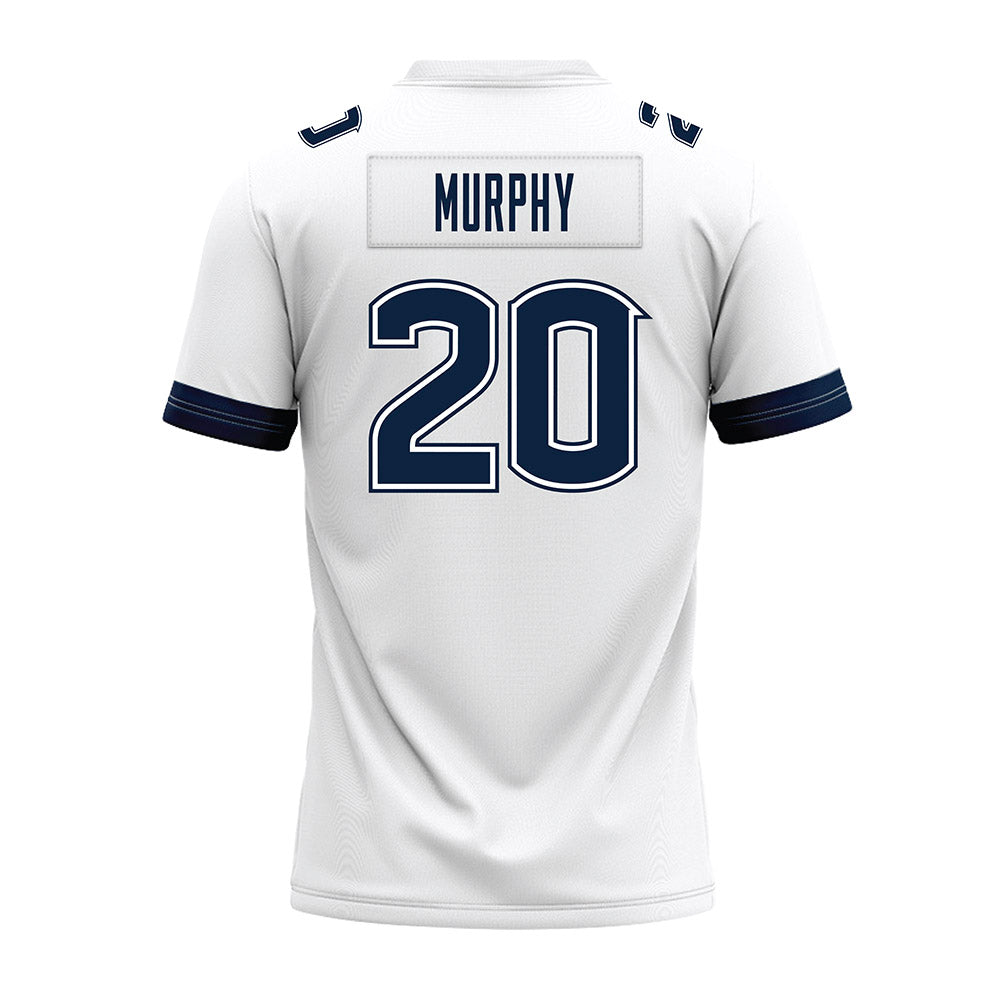 UConn - NCAA Football : Luke Murphy - White Premium Football Jersey-1
