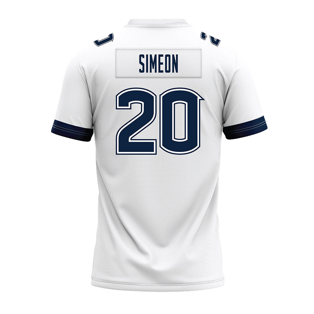 UConn - NCAA Football : Shawn Simeon - White Premium Football Jersey-1