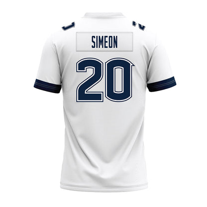 UConn - NCAA Football : Shawn Simeon - White Premium Football Jersey-1