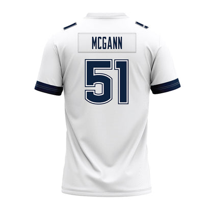 UConn - NCAA Football : Joe McGann - White Premium Football Jersey-1