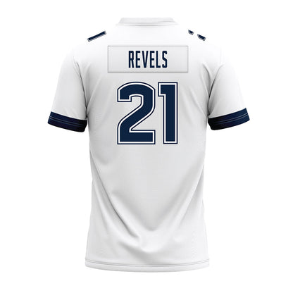 UConn - NCAA Football : Tracy Revels - White Premium Football Jersey-1