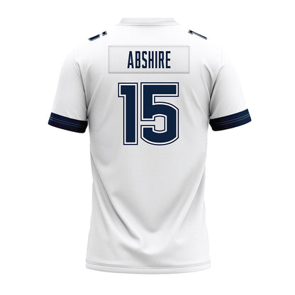UConn - NCAA Football : Cam Abshire - White Premium Football Jersey-1