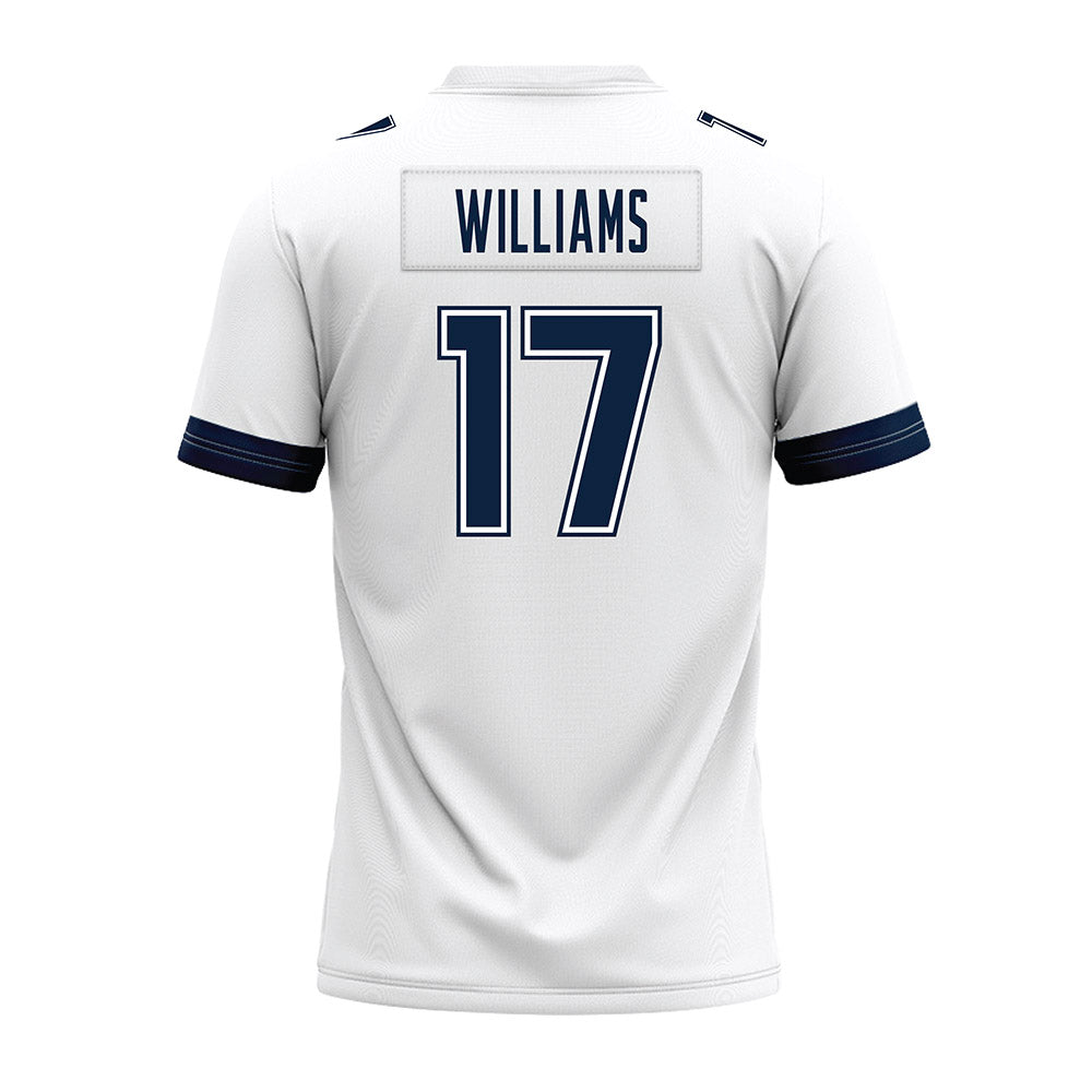 UConn - NCAA Football : Teddy Williams - White Premium Football Jersey