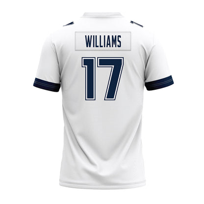UConn - NCAA Football : Teddy Williams - White Premium Football Jersey