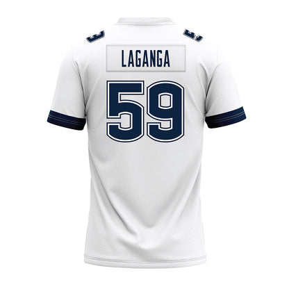 UConn - NCAA Football : David LaGanga - White Premium Football Jersey-1